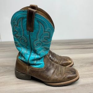 ARIAT WorkHog Square Toe Cowboy Boots Womens 6.5 Style #10021462 Brown Leather
